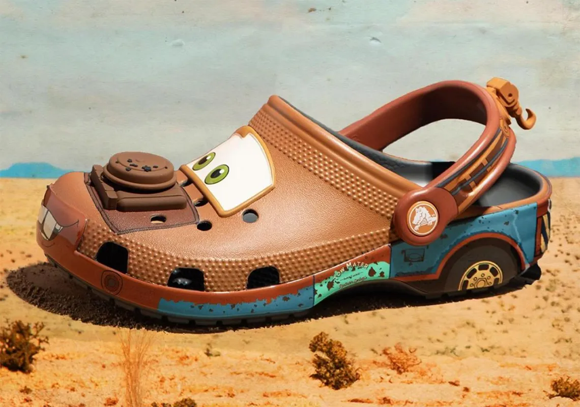 Cruising alongside his closest companion, Lightning McQueen, in the Pixar x Mater Crocs Clog, life becomes a thrilling highway adventure.