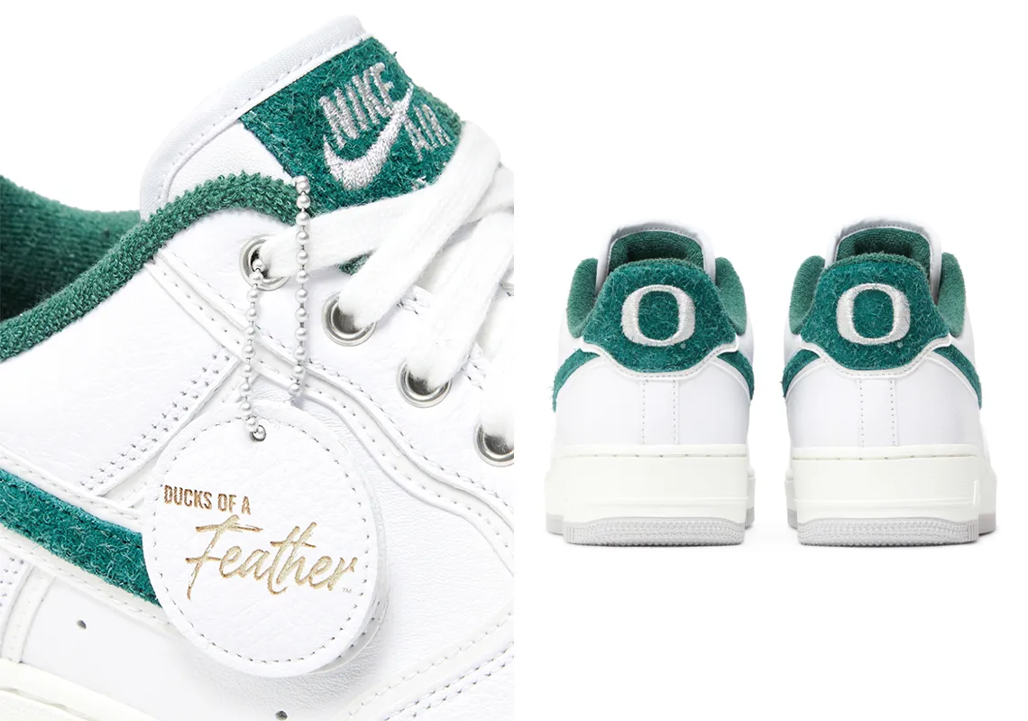 On October 20th, the Nike Air Force 1 Low “Ducks of a Feather” will be available in a limited run of only 1,000 pairs, presenting additional financial prospects for University of Oregon student athletes.